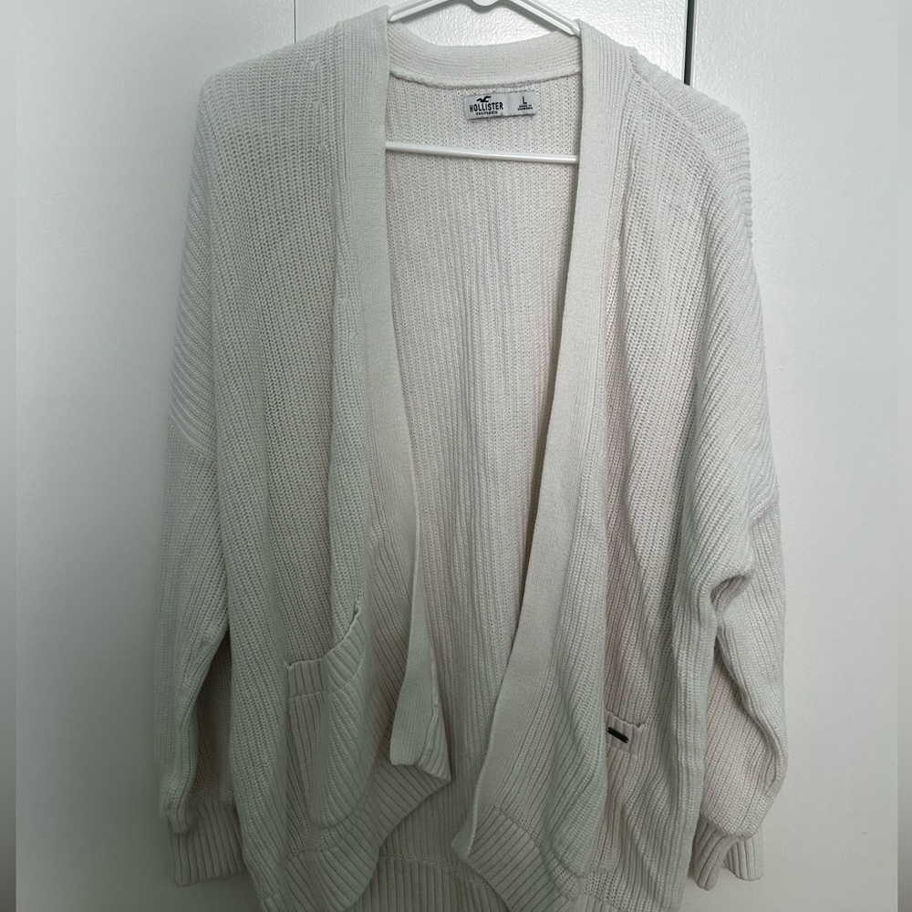 Hollister White Women's Cardigan